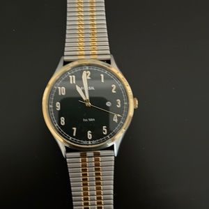 Fossil Metal Thin Date Watch
